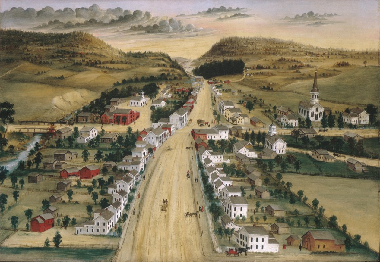 Pohled na Poestenkill, New York, c.1870 od Joseph H. Hidley
