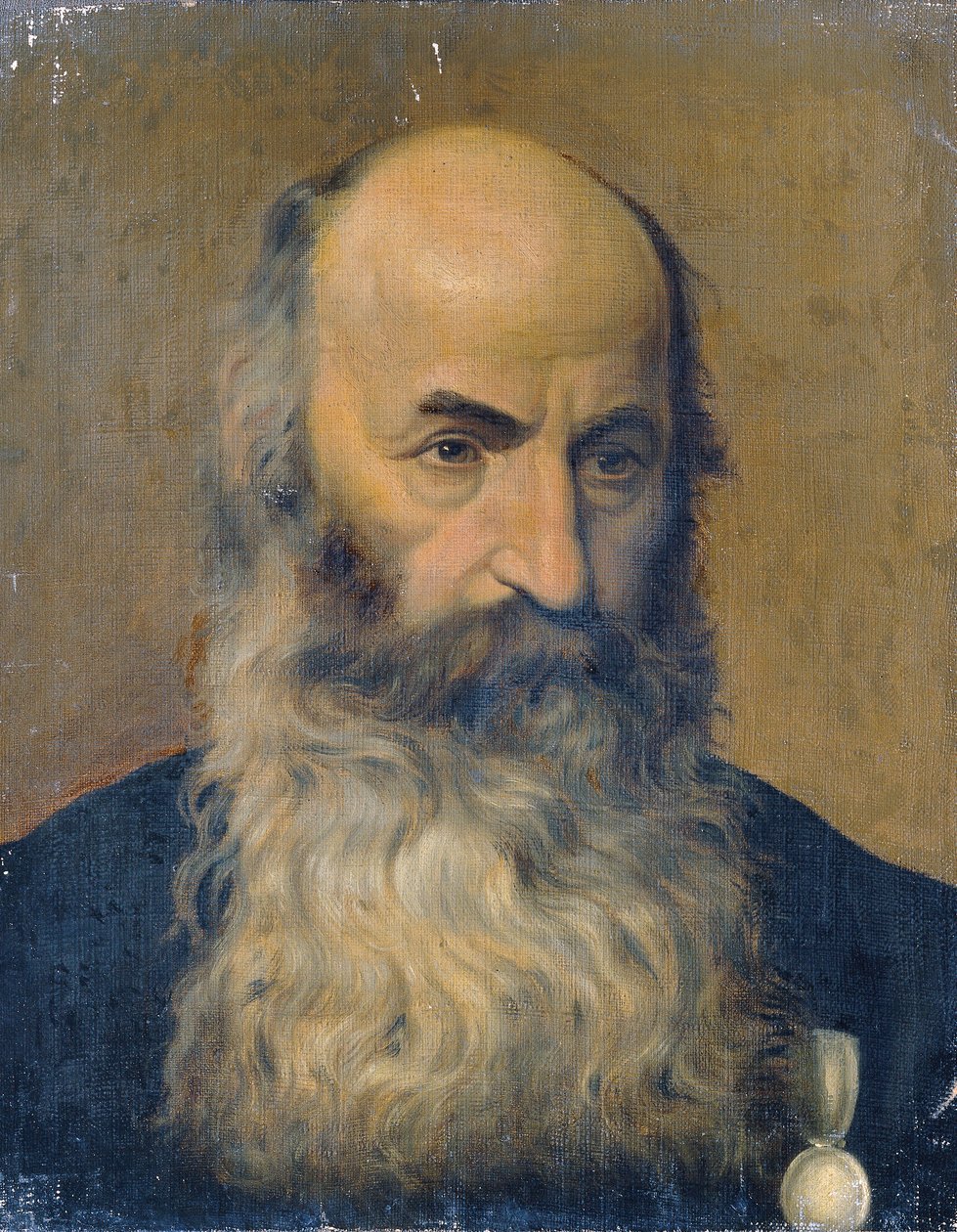 Studijní hlava vousatého muže II od Joseph Hasslwander