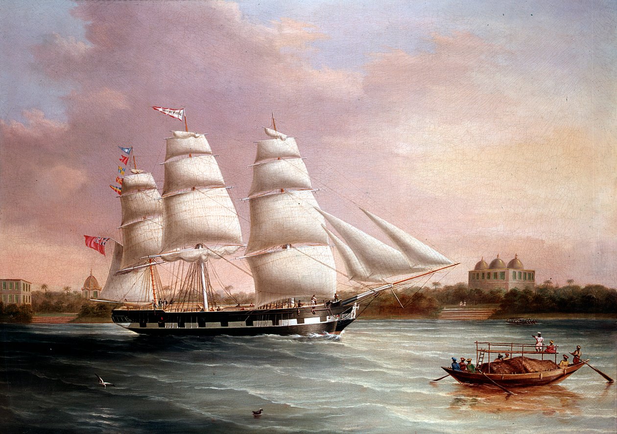 John Wood se blíží k Bombaji, c1850. od Joseph Heard