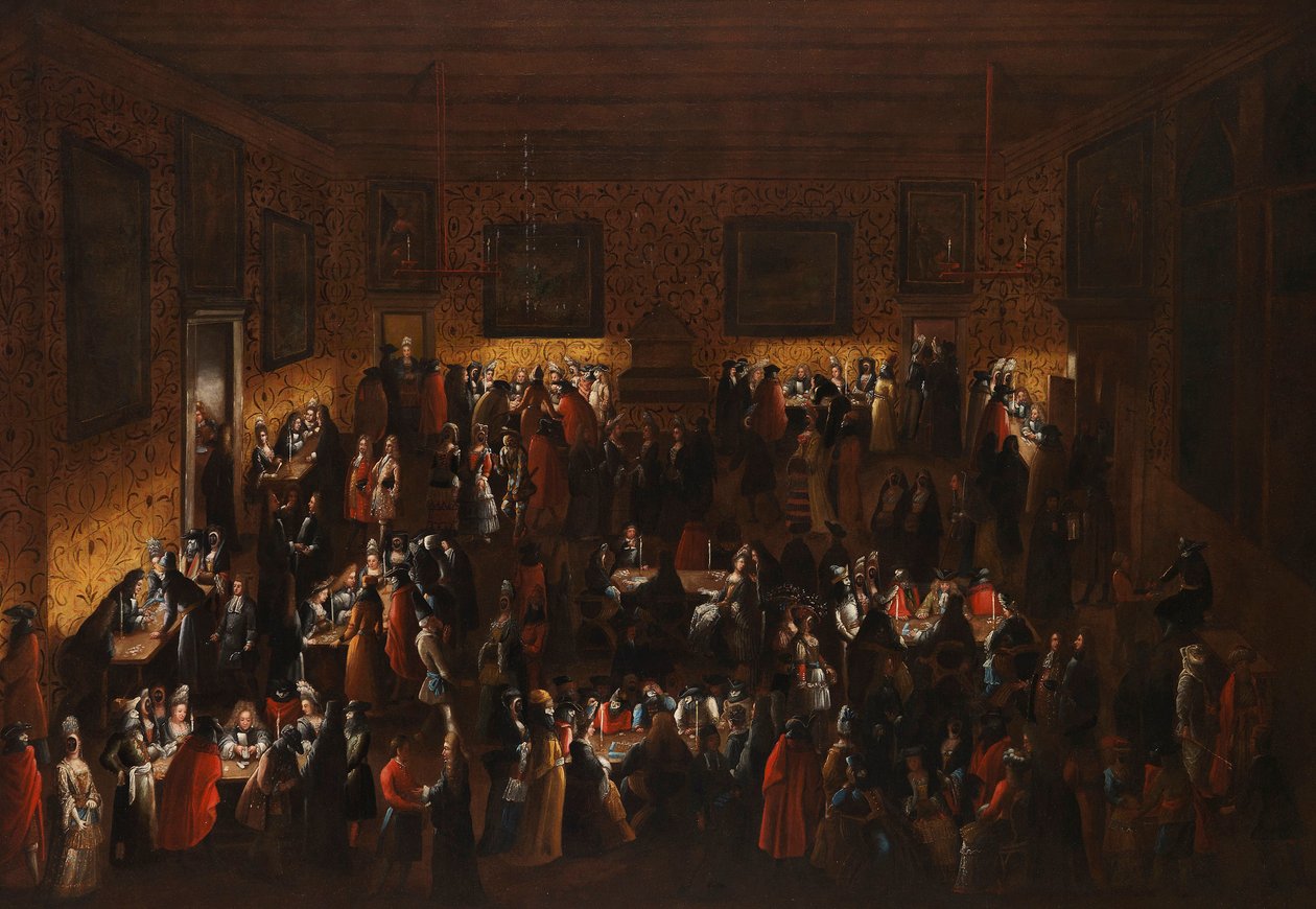 Maskovaný ples Zmenšený, polovina 17. století .. od Joseph Heintz der Jüngere
