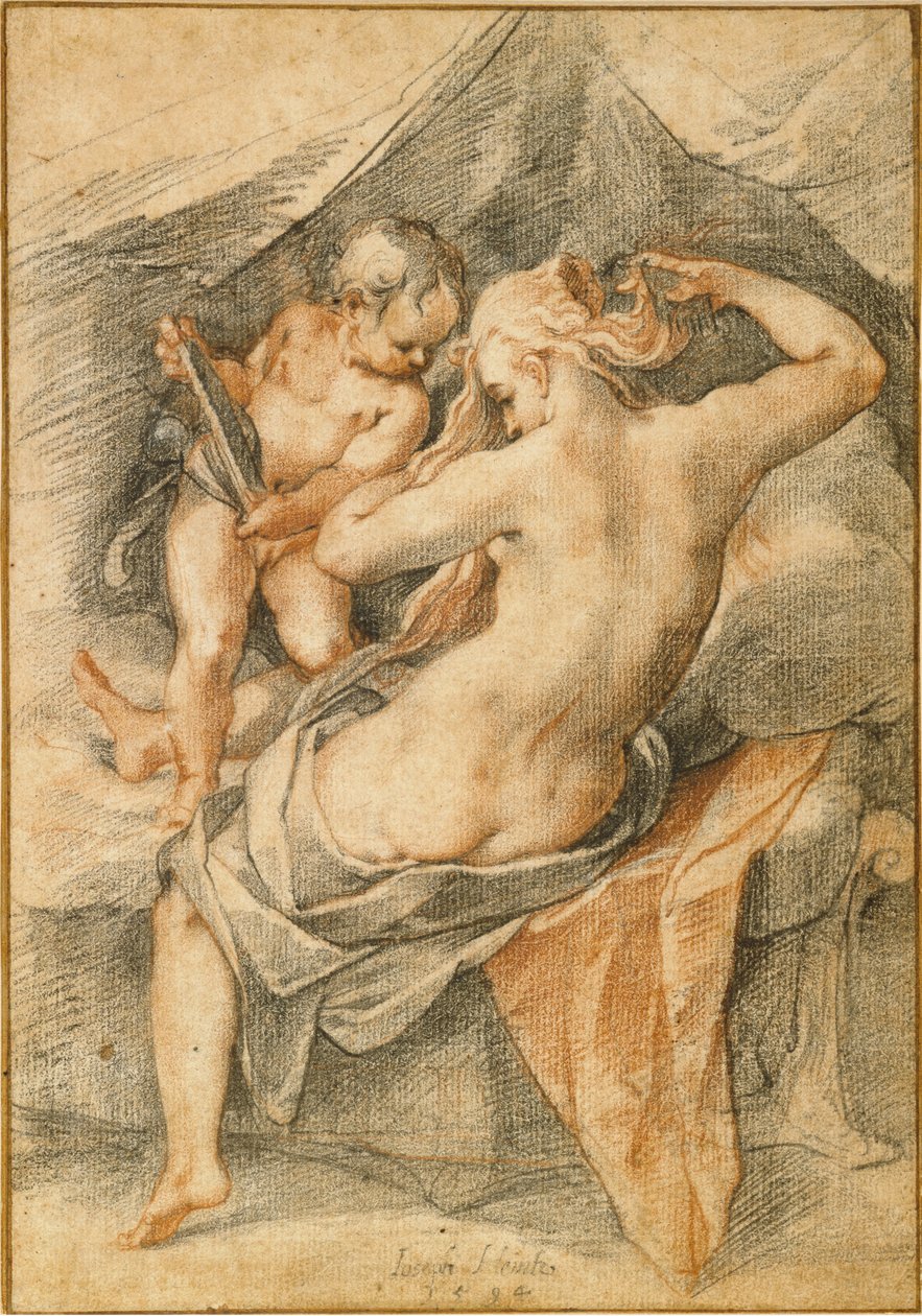 Německy: Venuše před zrcadlem Toaletní voda Venuše od Joseph Heintz the Elder
