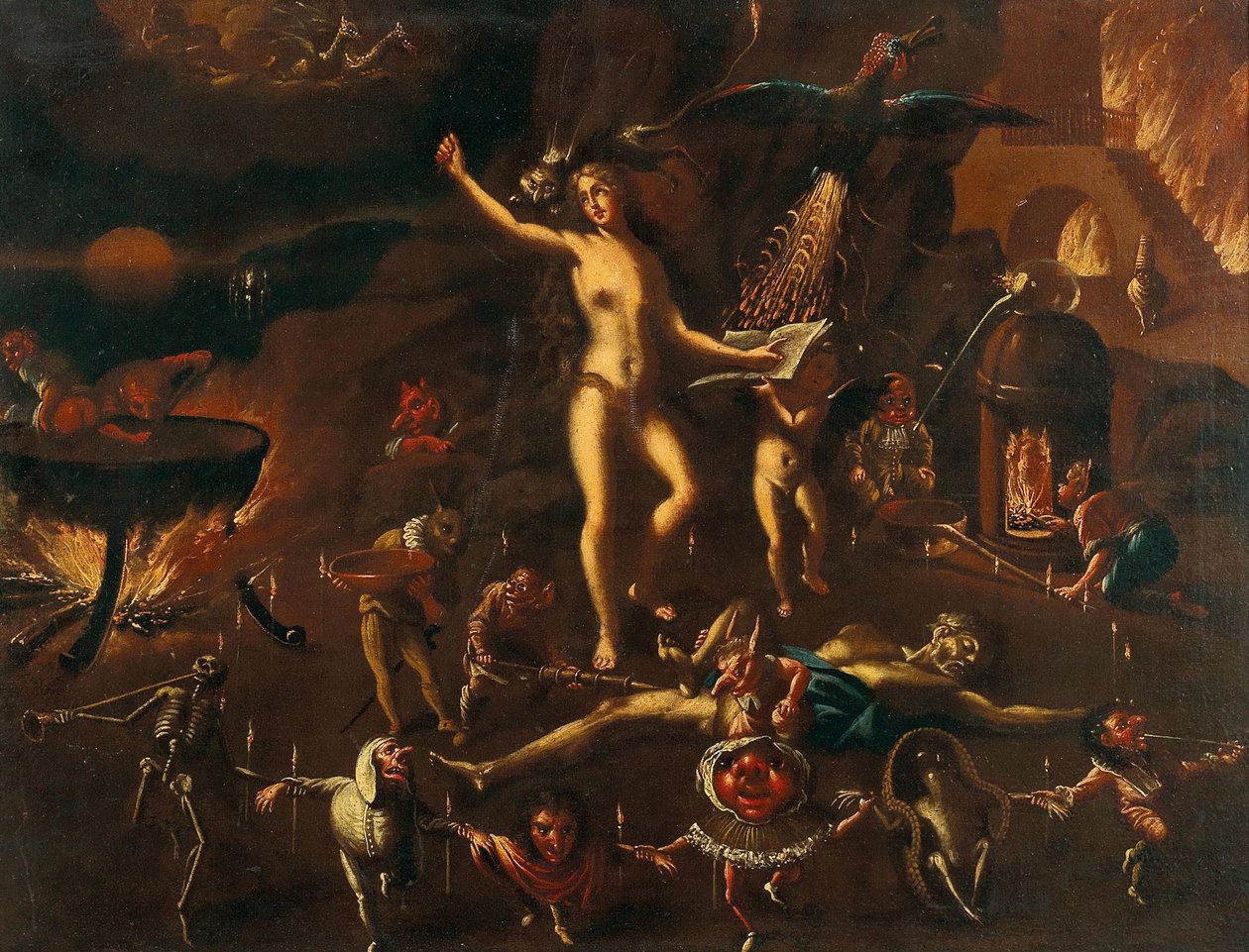 Čarodějnická scéna. od Joseph Heintz the Younger
