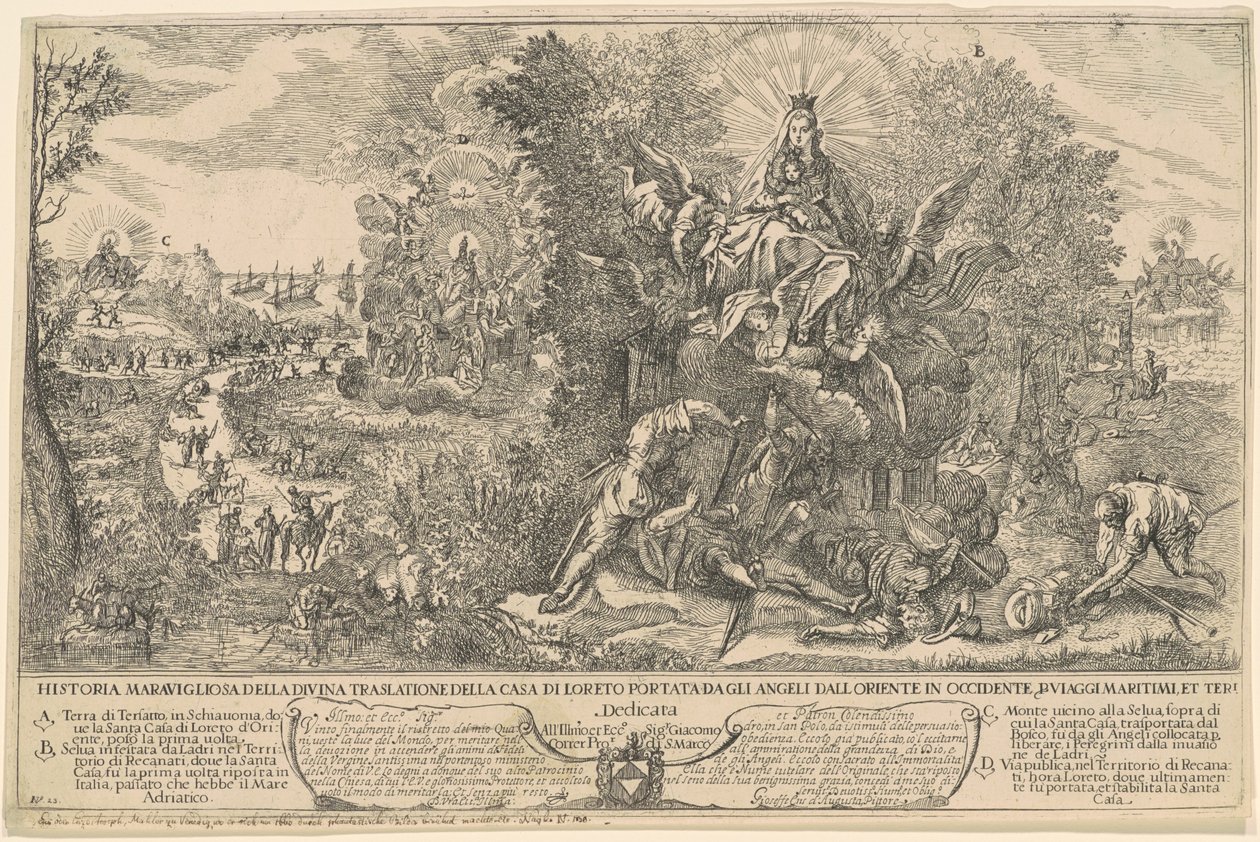 Transport Svaté chýše v Loretu od Joseph Heintz the Younger