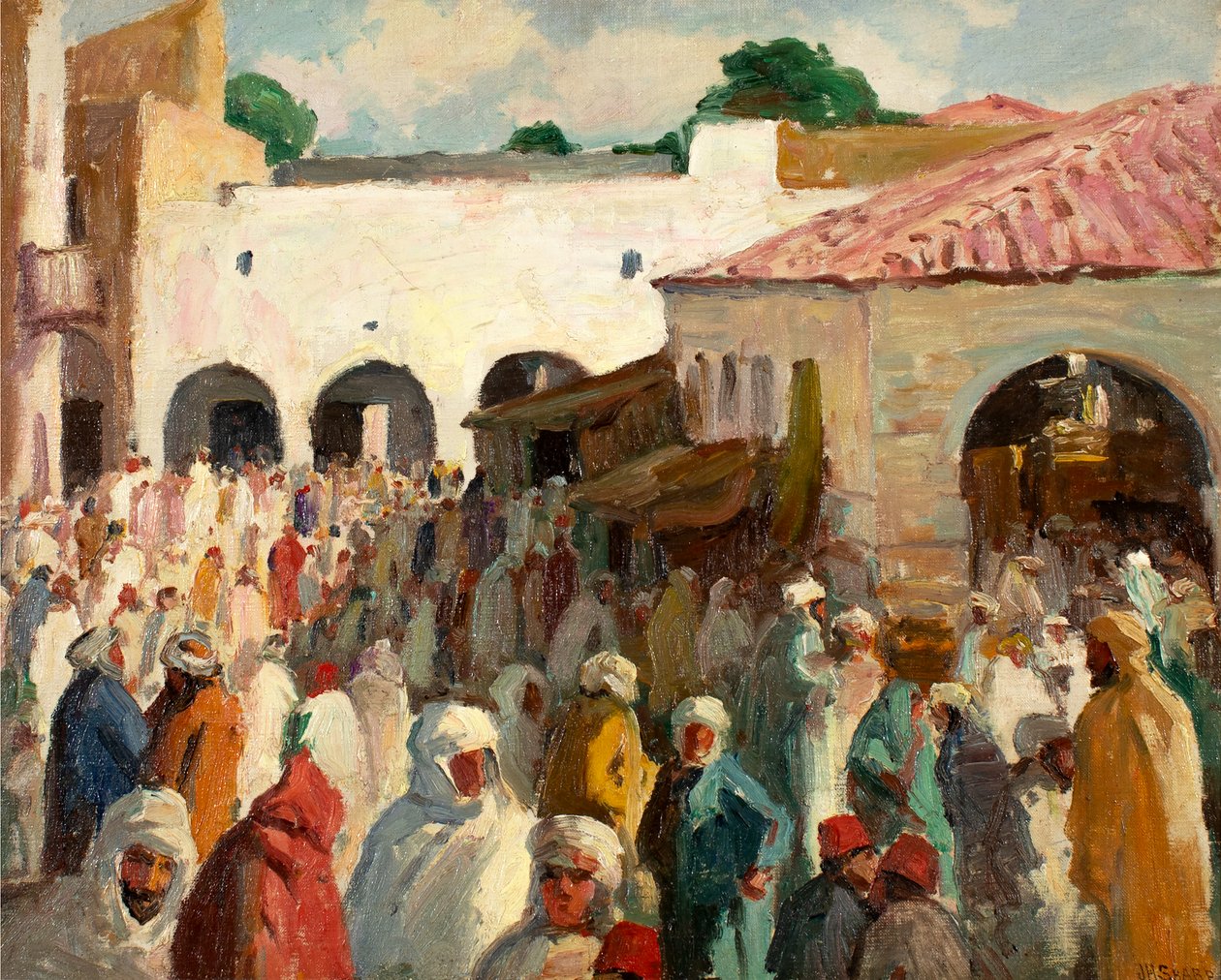 Sidi-bou-Said (Tunisko) od Joseph Henry Sharp