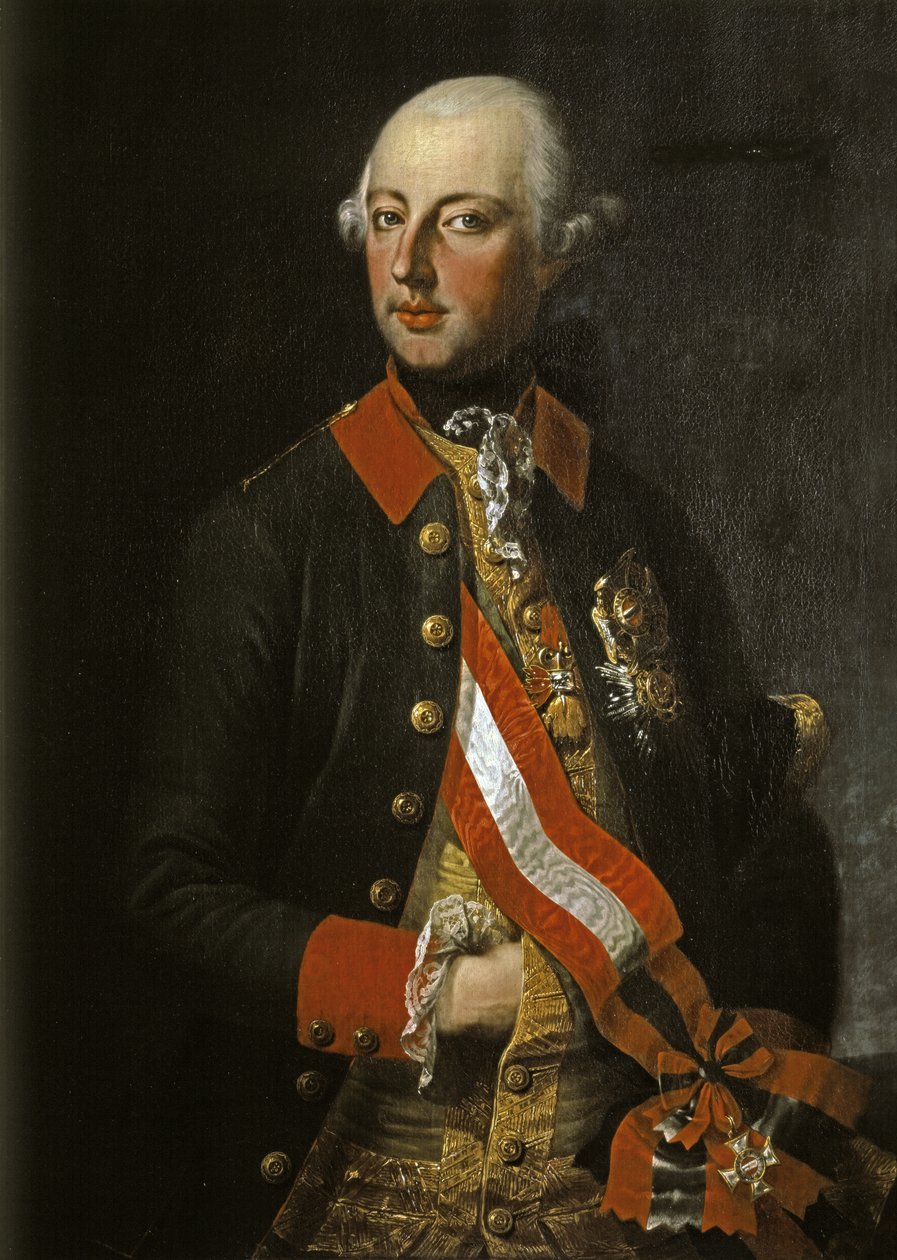 JOSEF II: rakouský císař, syn Marie Terezie. od Joseph Hickel