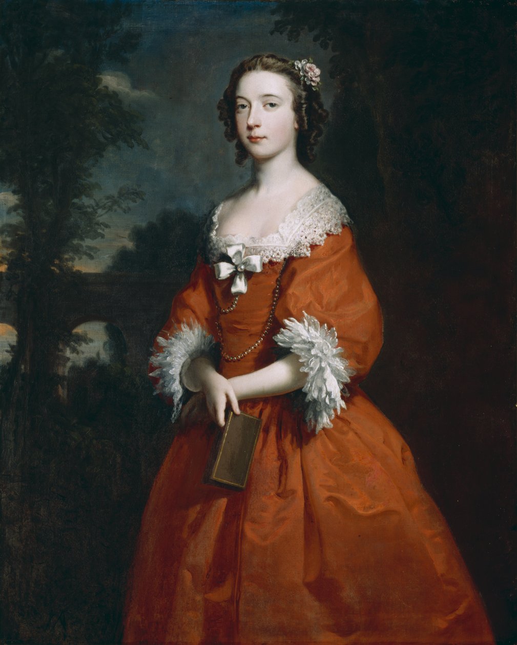 Slečna Hamiltonová, kolem 1735-45 od Joseph Highmore