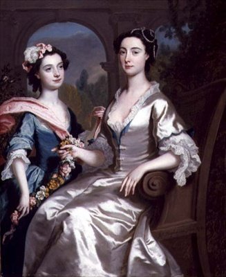 Paní Elizabeth Birch a její dcera, 1741 od Joseph Highmore