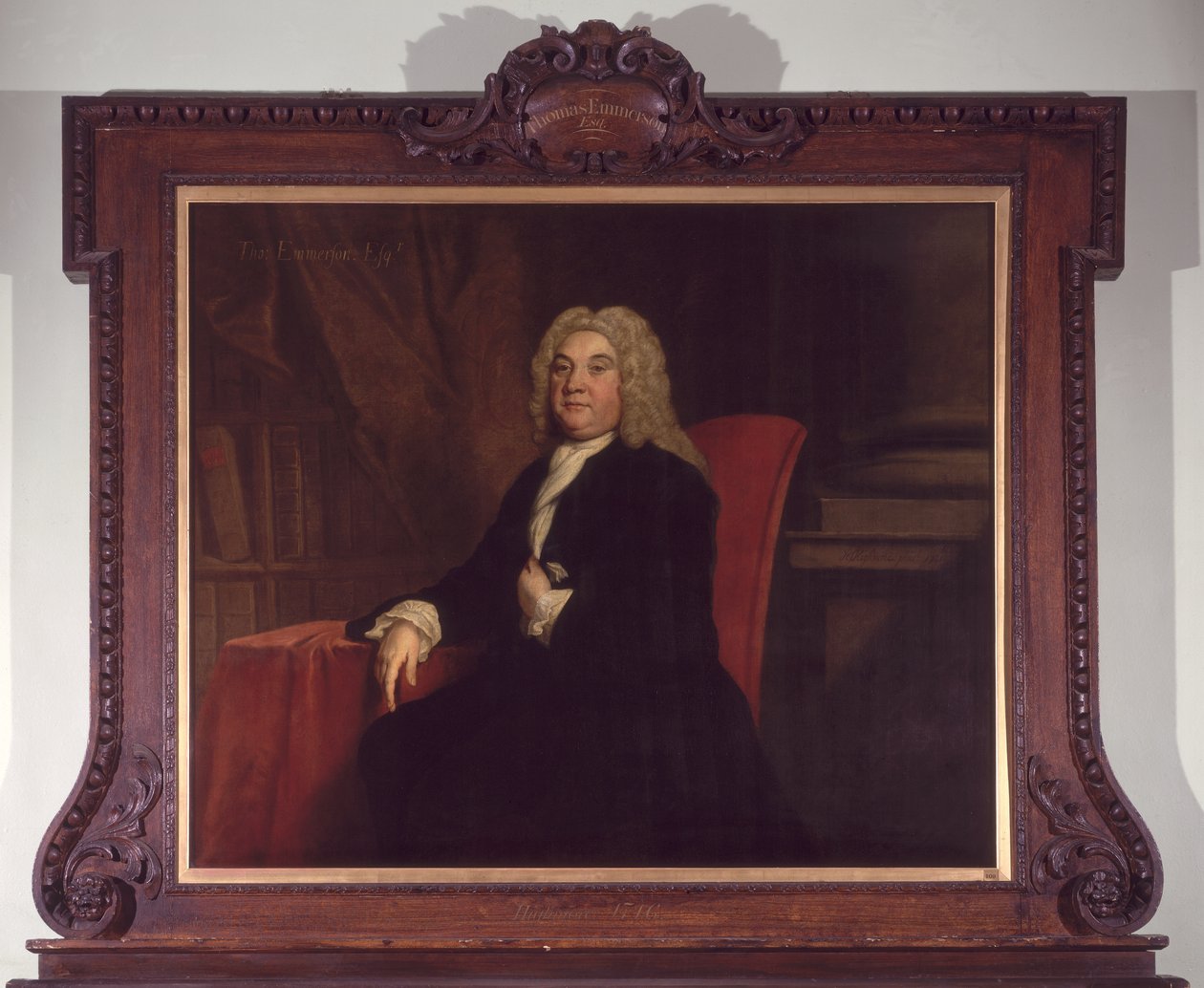 Portrét Thomase Emersona († 1745), guvernéra Foundling Hospital, 1731 od Joseph Highmore