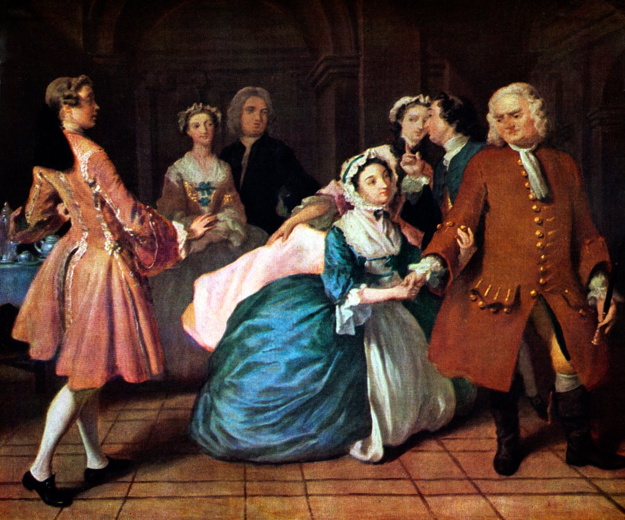 Samuel Richardson - scéna od Joseph Highmore