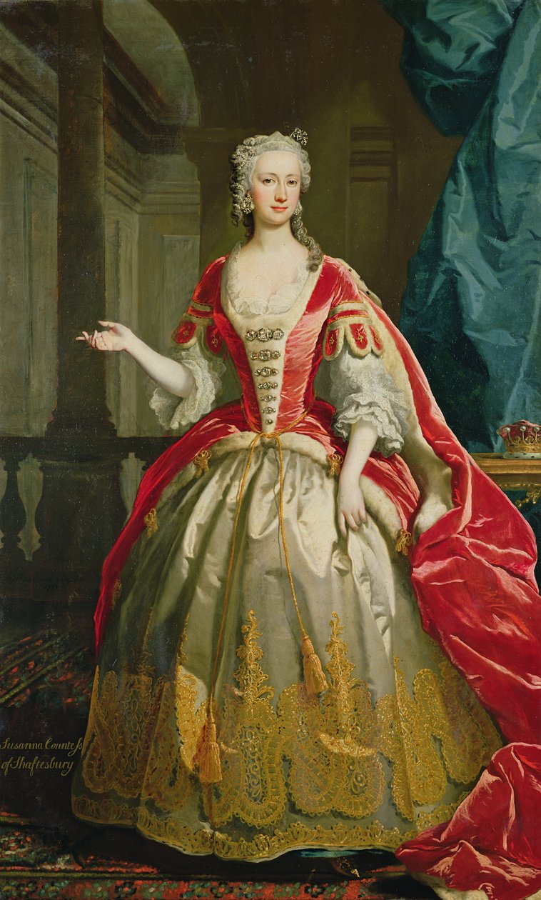 Susanna, 4. hraběnka z Shaftesbury, 1744 od Joseph Highmore