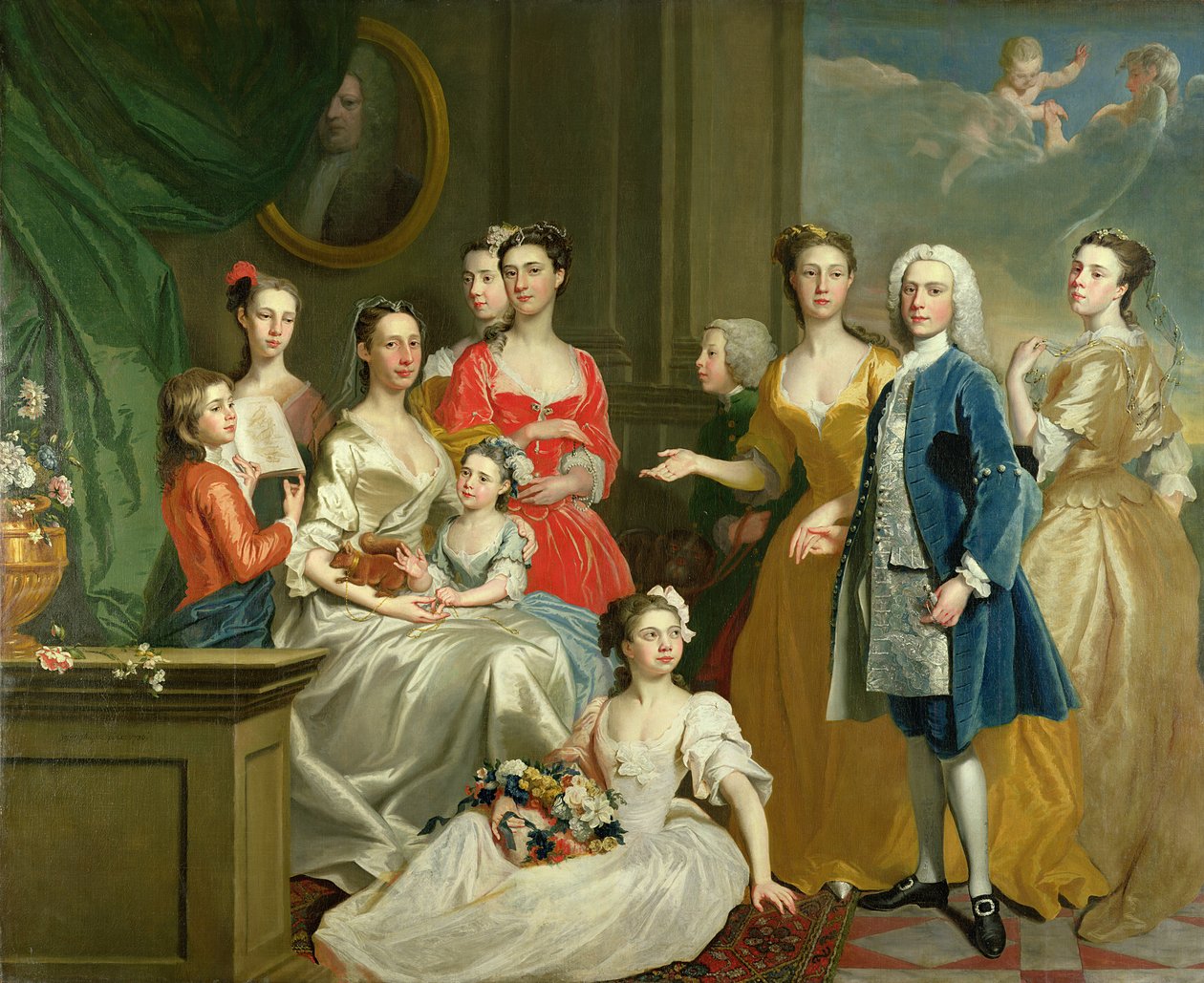 Rodina Eldreda Lancelot-Lee, 1736 od Joseph Highmore