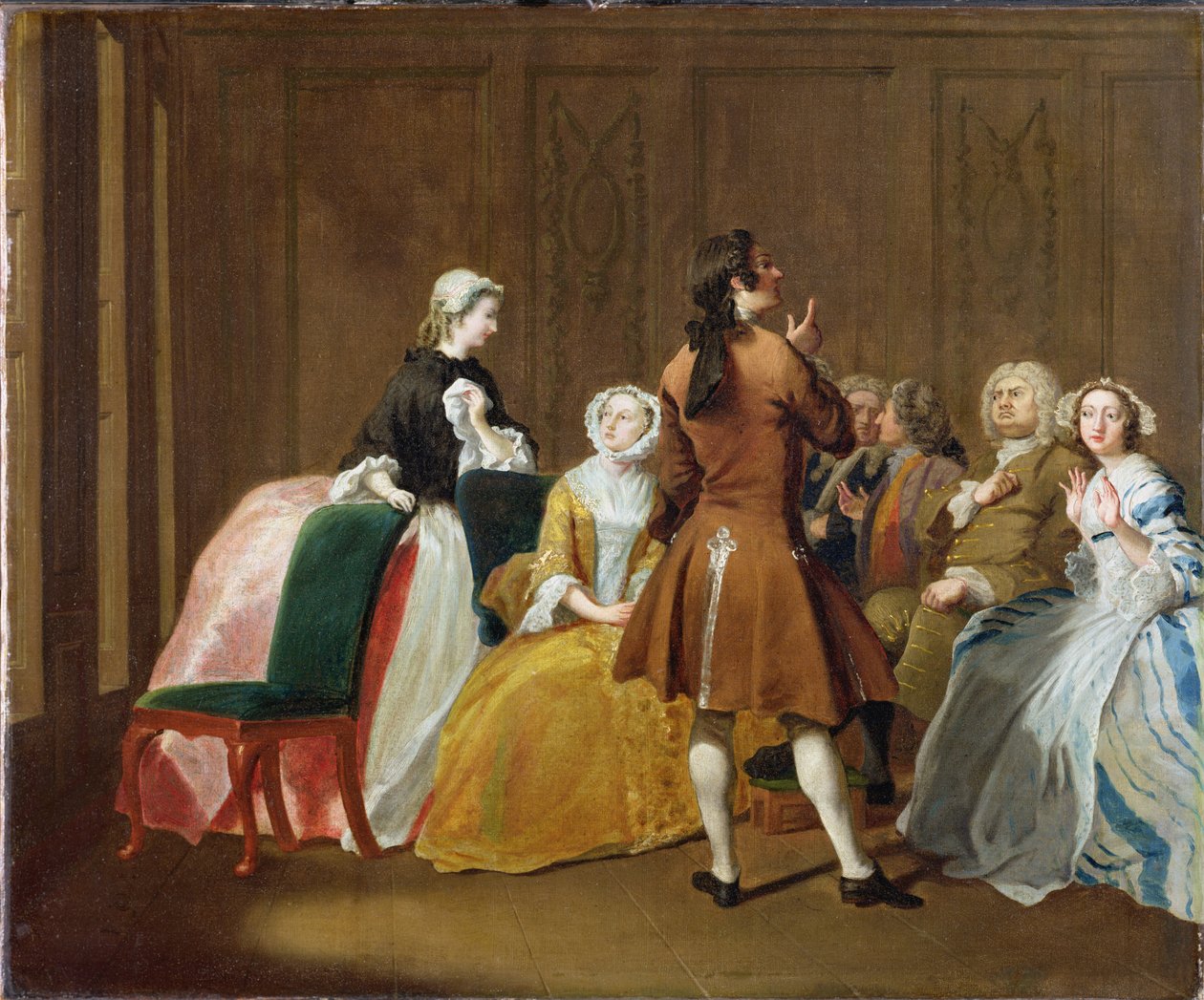 Rodina Harloweových z románu Samuela Richardsona "Clarissa", asi 1745-47 od Joseph Highmore