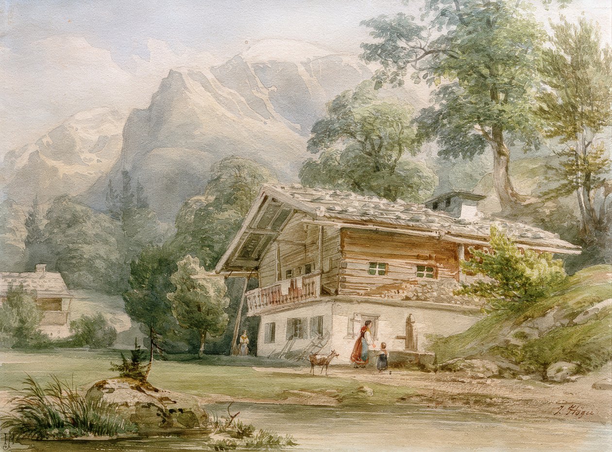 Statek u jezera Königssee nedaleko Berchtesgadenu od Joseph Hoger