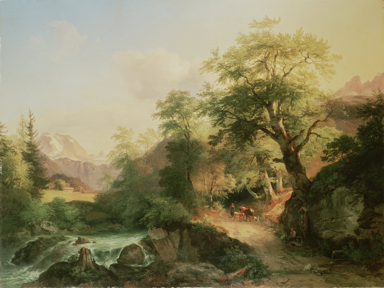Les u Vídně, 1852 od Joseph Hoger