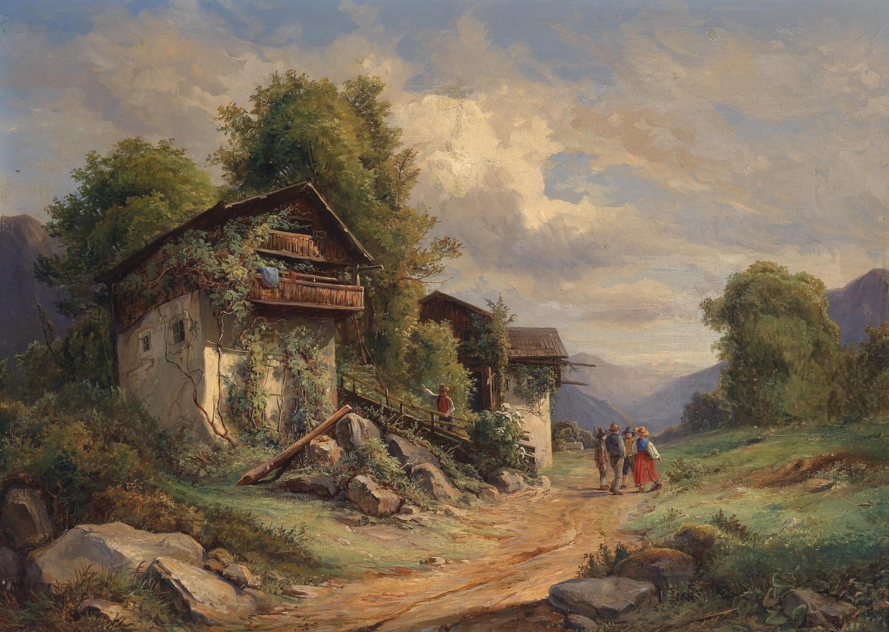 Joseph Höger Venkovská idyla 1852 od Joseph Hoger