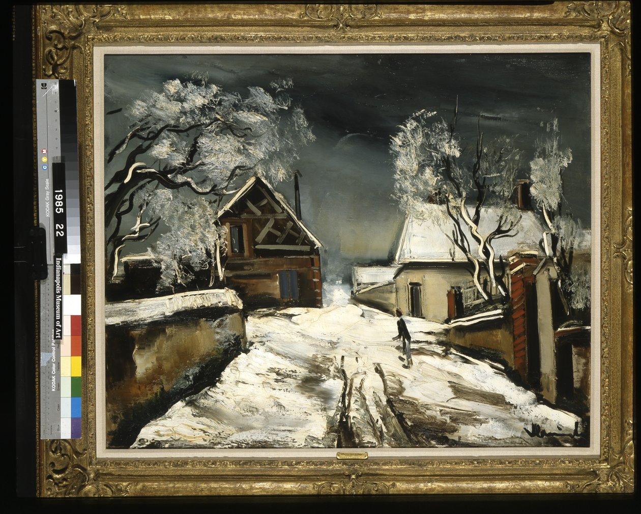 Domy ve sněhu (olej na plátně) od Joseph Jacob Plenck