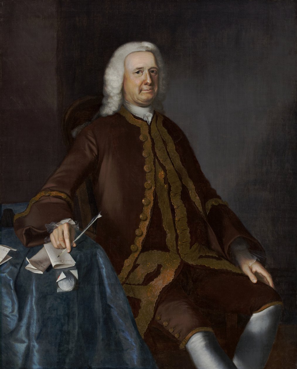 Plukovník Theodore Atkinson, 1760 od Joseph Jonathan Blackburn