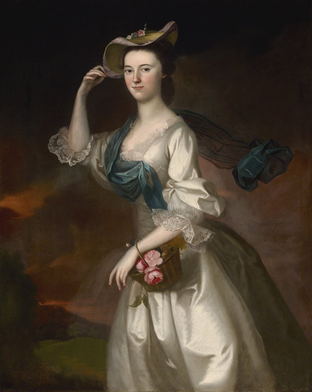 Portrét Abigail Erving Scott, 1760 od Joseph Jonathan Blackburn