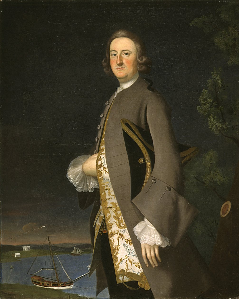 Portrét kapitána Johna Pigotta, kolem roku 1752 od Joseph Jonathan Blackburn