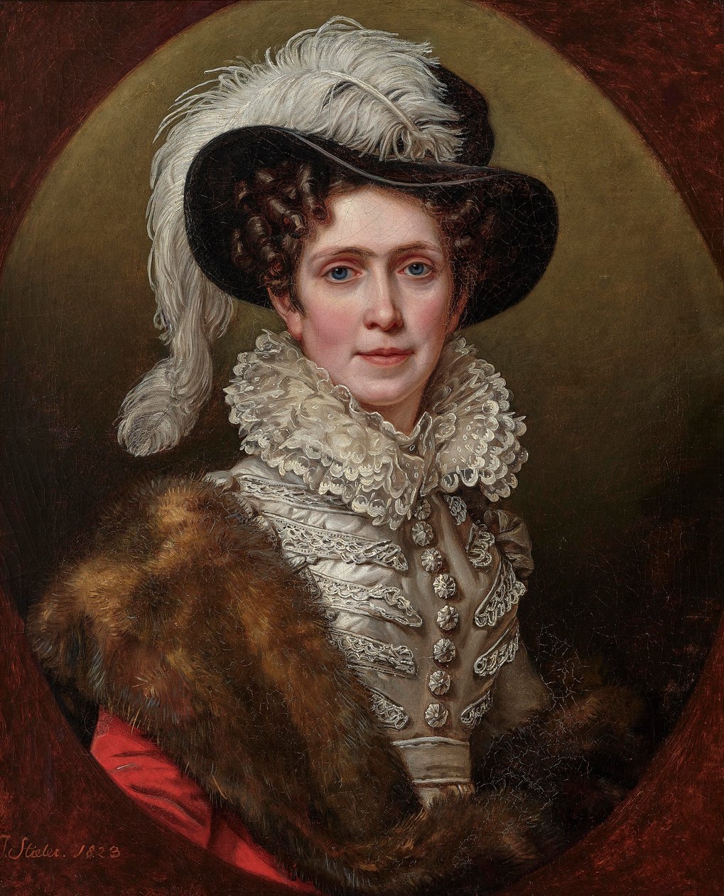 Caroline Bádenská 1776-1841, bavorská královna, 1823. od Joseph Carl Stieler