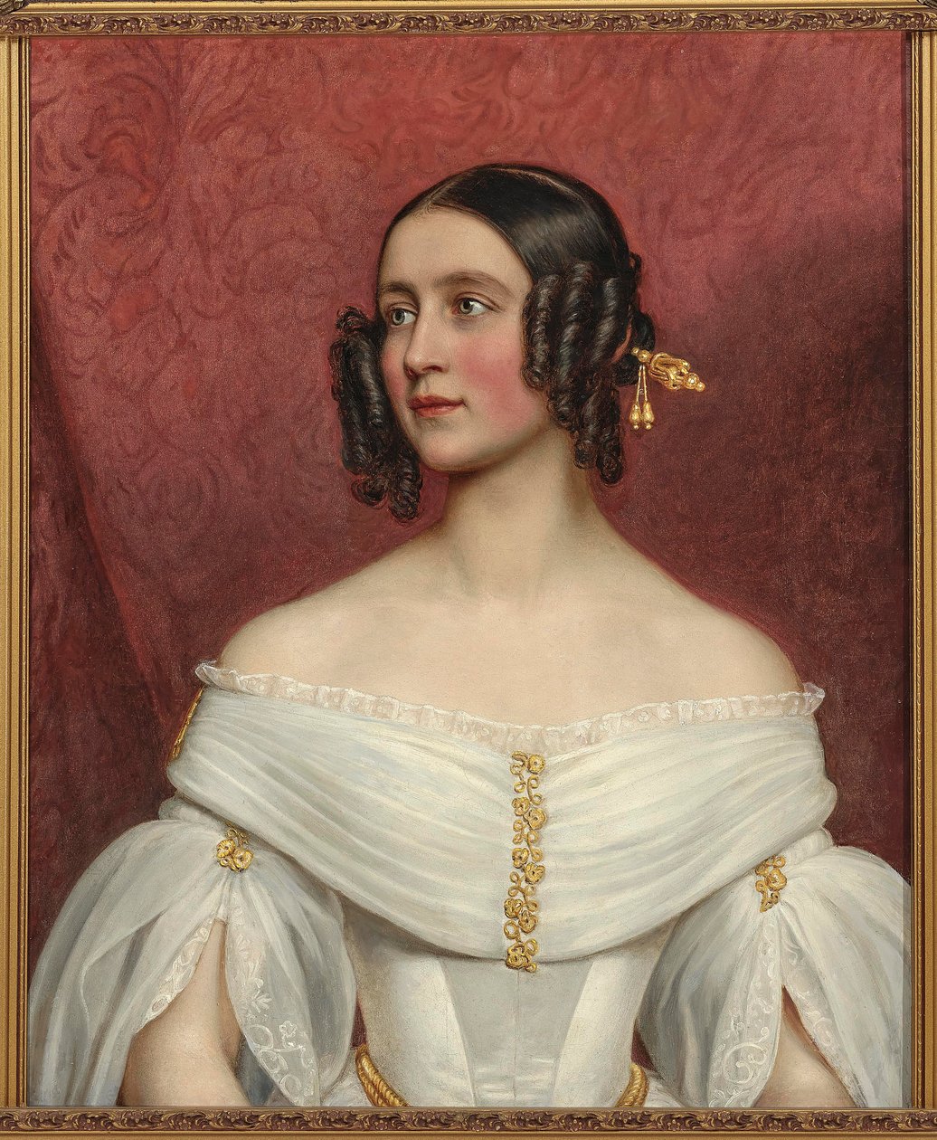 Princezna Adelgunde z Bavorska 1823-1914 jako nevěsta, 1842. od Joseph Carl Stieler