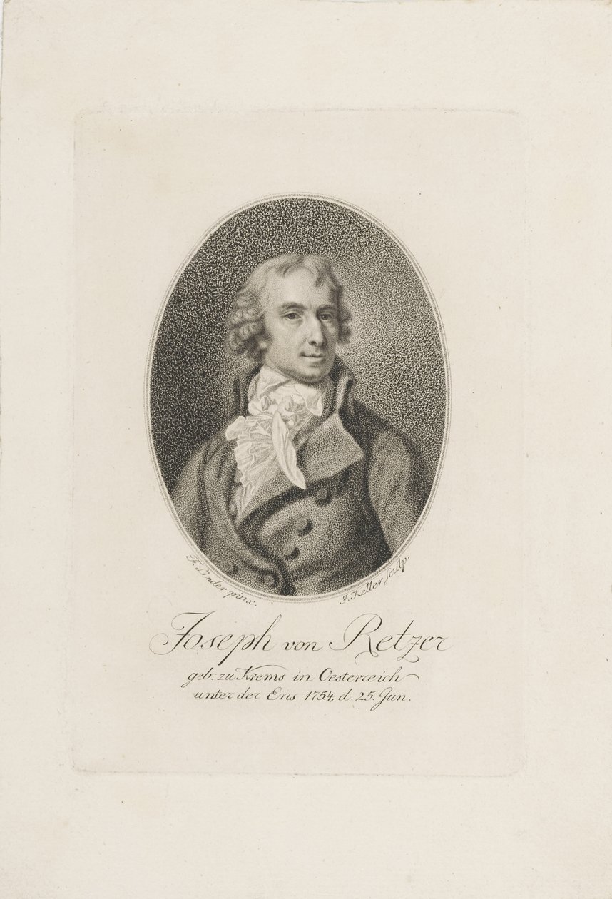 Joseph Friedrich von Retzer 1754-1824, před rokem 1798. od Joseph Keller