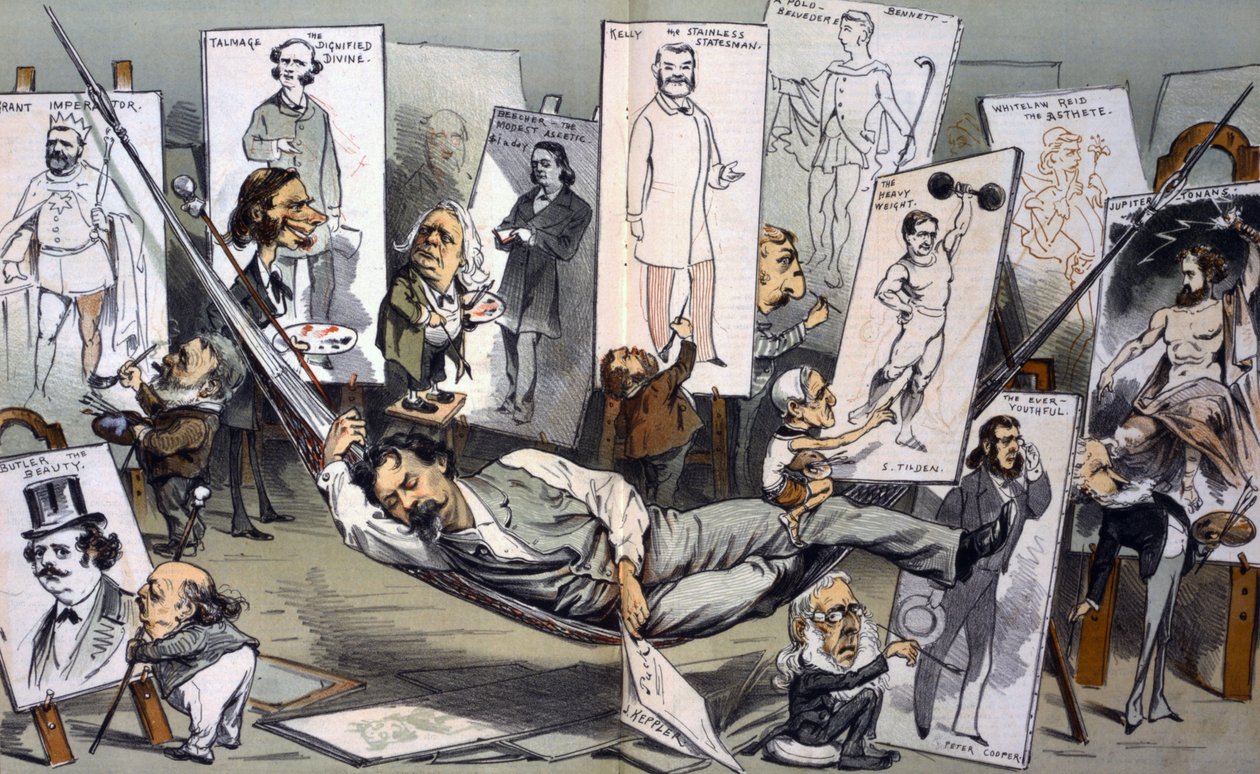 Sen uprostřed letního dne by Joseph Ferdinand Keppler 1838-1894 od Joseph Keppler