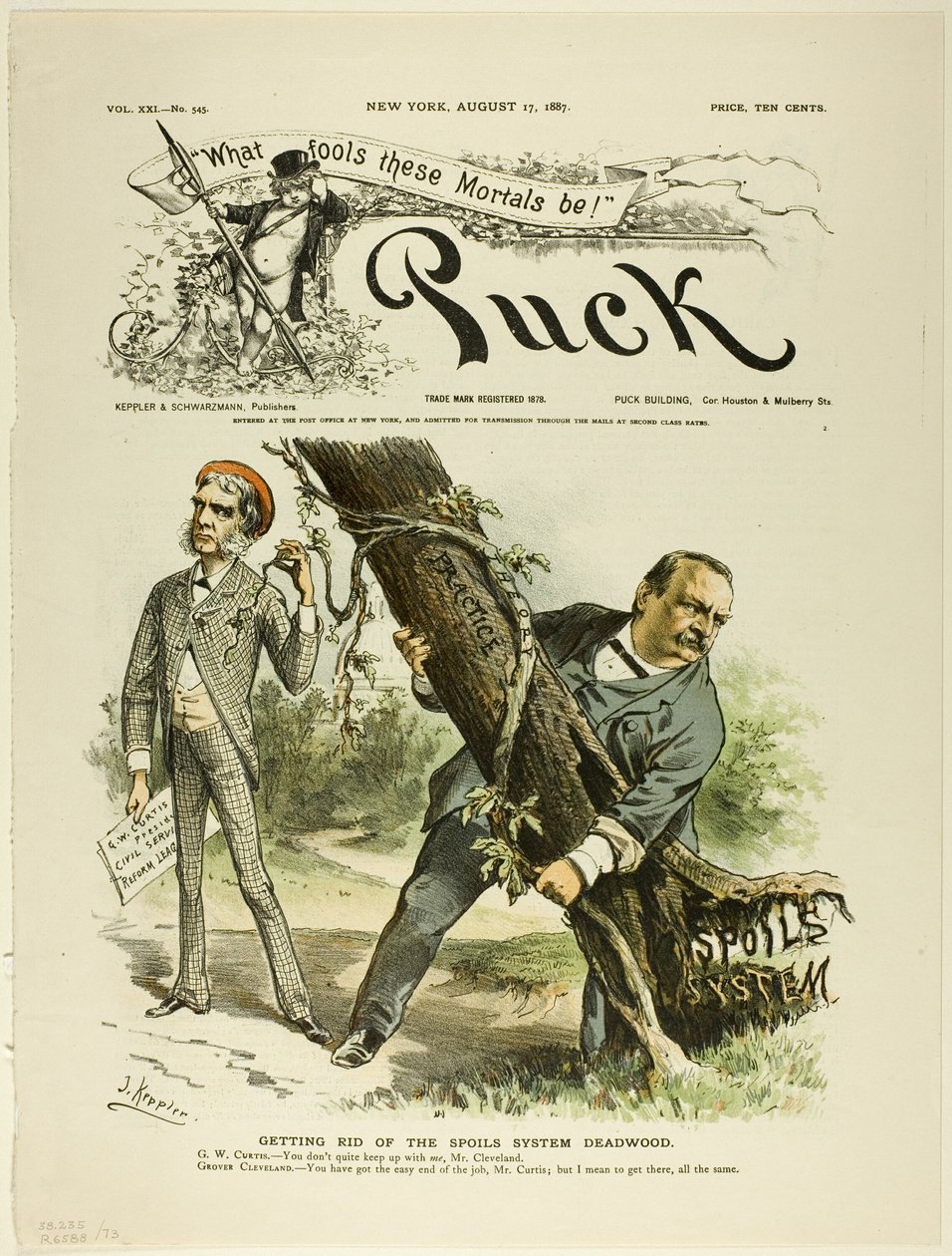 Zbavení se kořisti Systém Deadwood, od Puck od Joseph Keppler