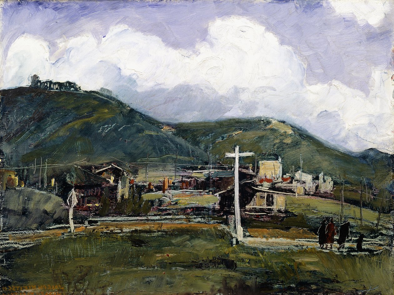 Rainy Day, Laguna (olej na masonitu) od Joseph Kleitsch