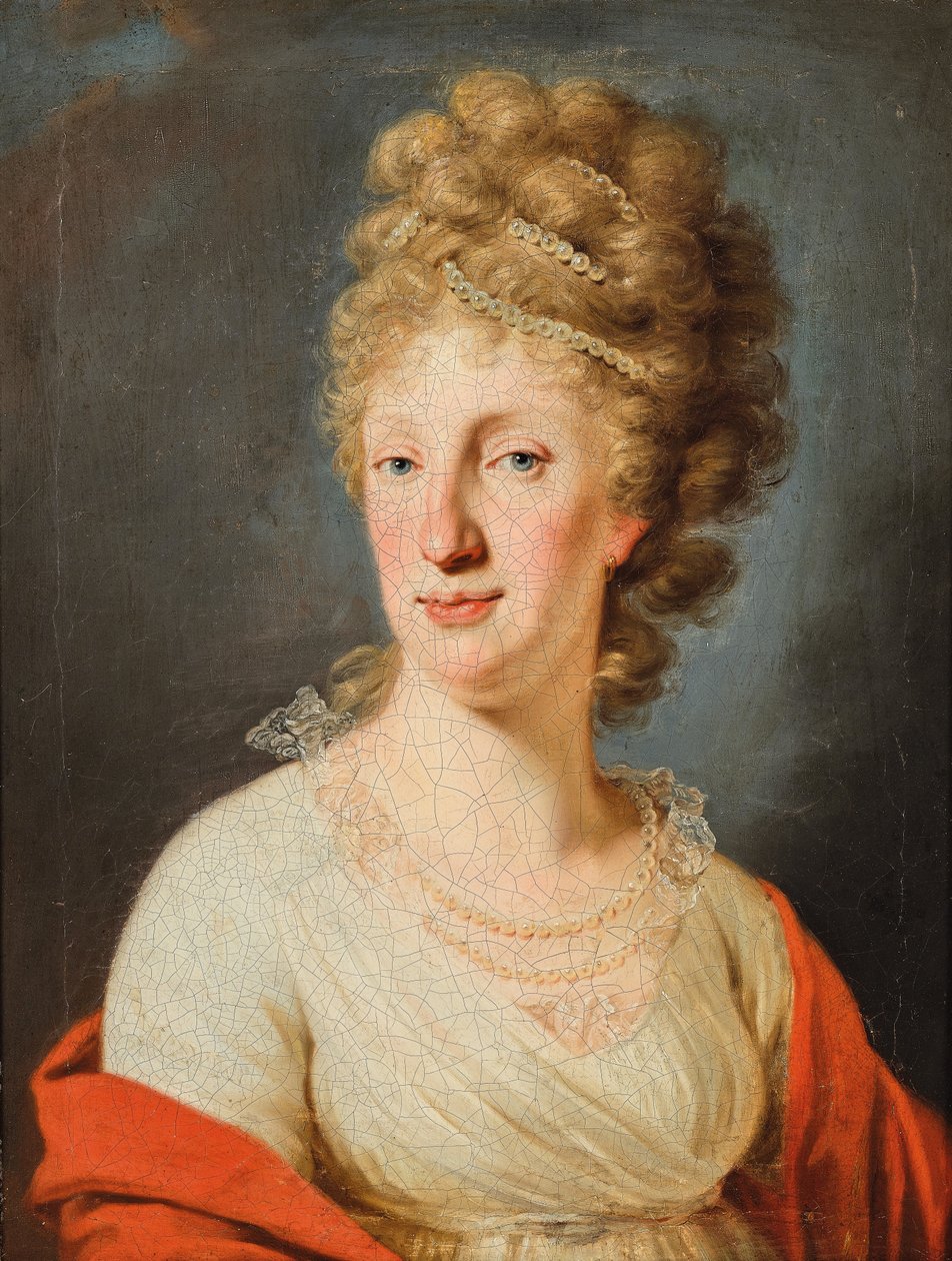 Císařovna Marie Terezie (1772-1807), portrét s perlovým náhrdelníkem od Joseph Kreutzinger