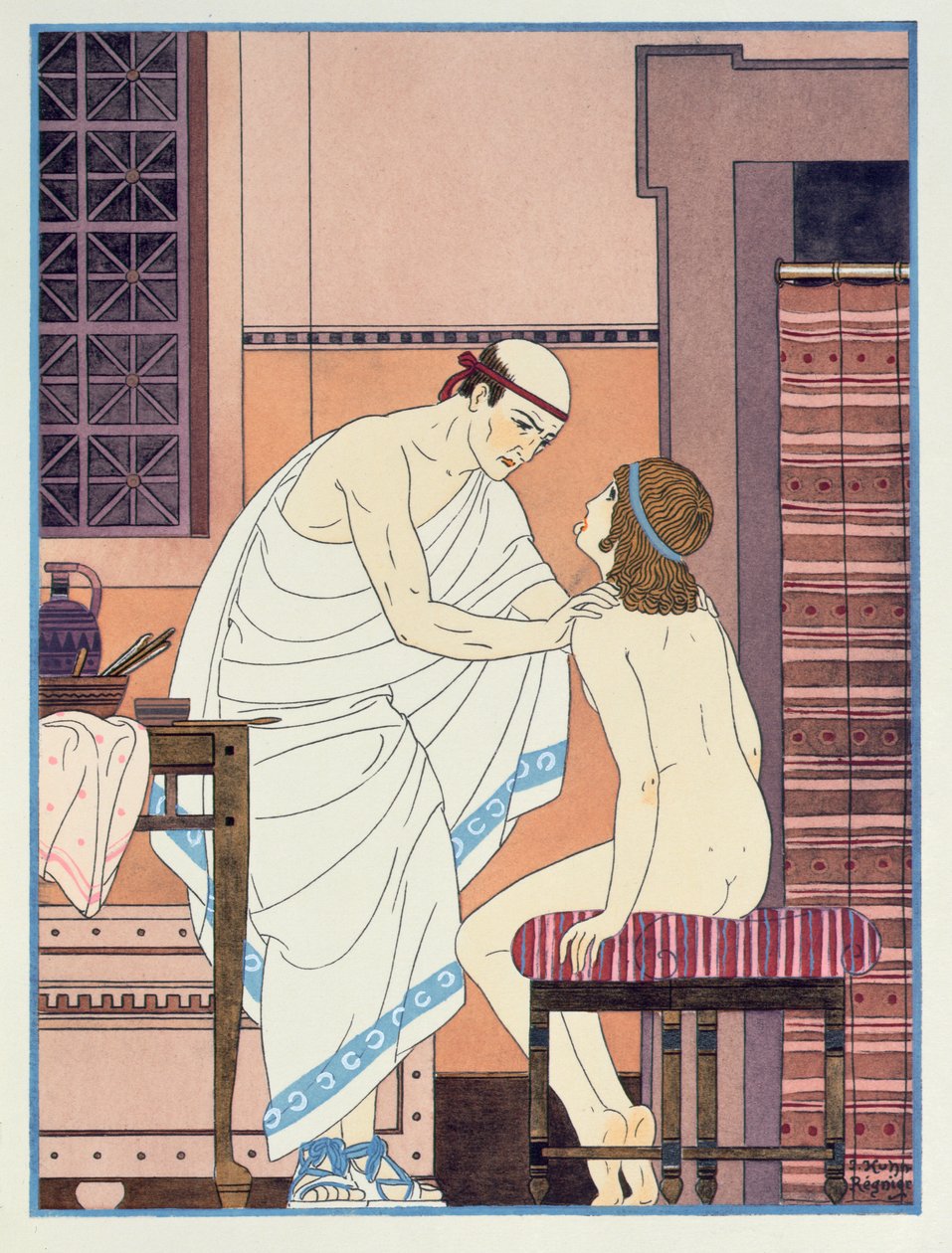A Throat Examination, ilustrace z 