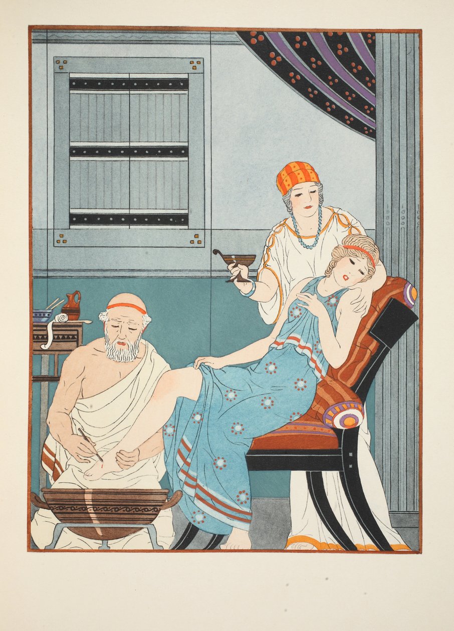 Krev teče z nohou, ilustrace z 