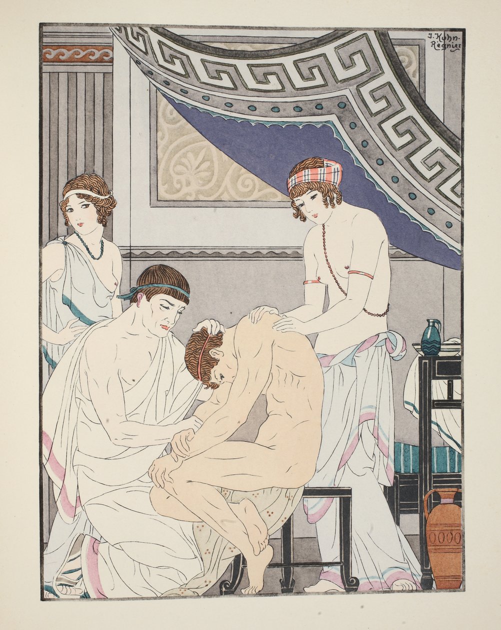 Chiropraktická úprava, ilustrace z 