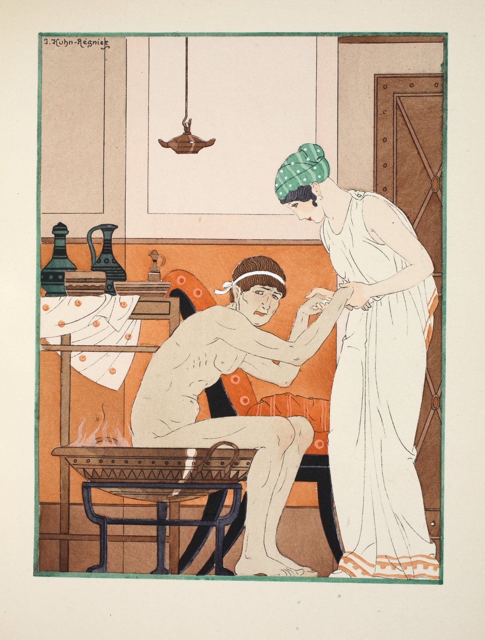 Parní lázeň, ilustrace z 