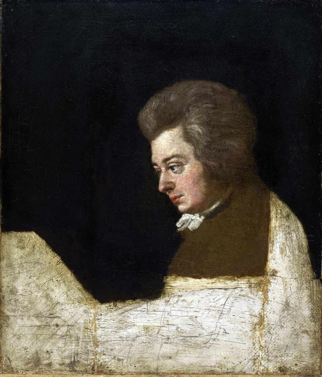 Wolfgang Amadeus Mozart (1756-1791) jako Josef Lange (1751-1831) od Joseph Lange