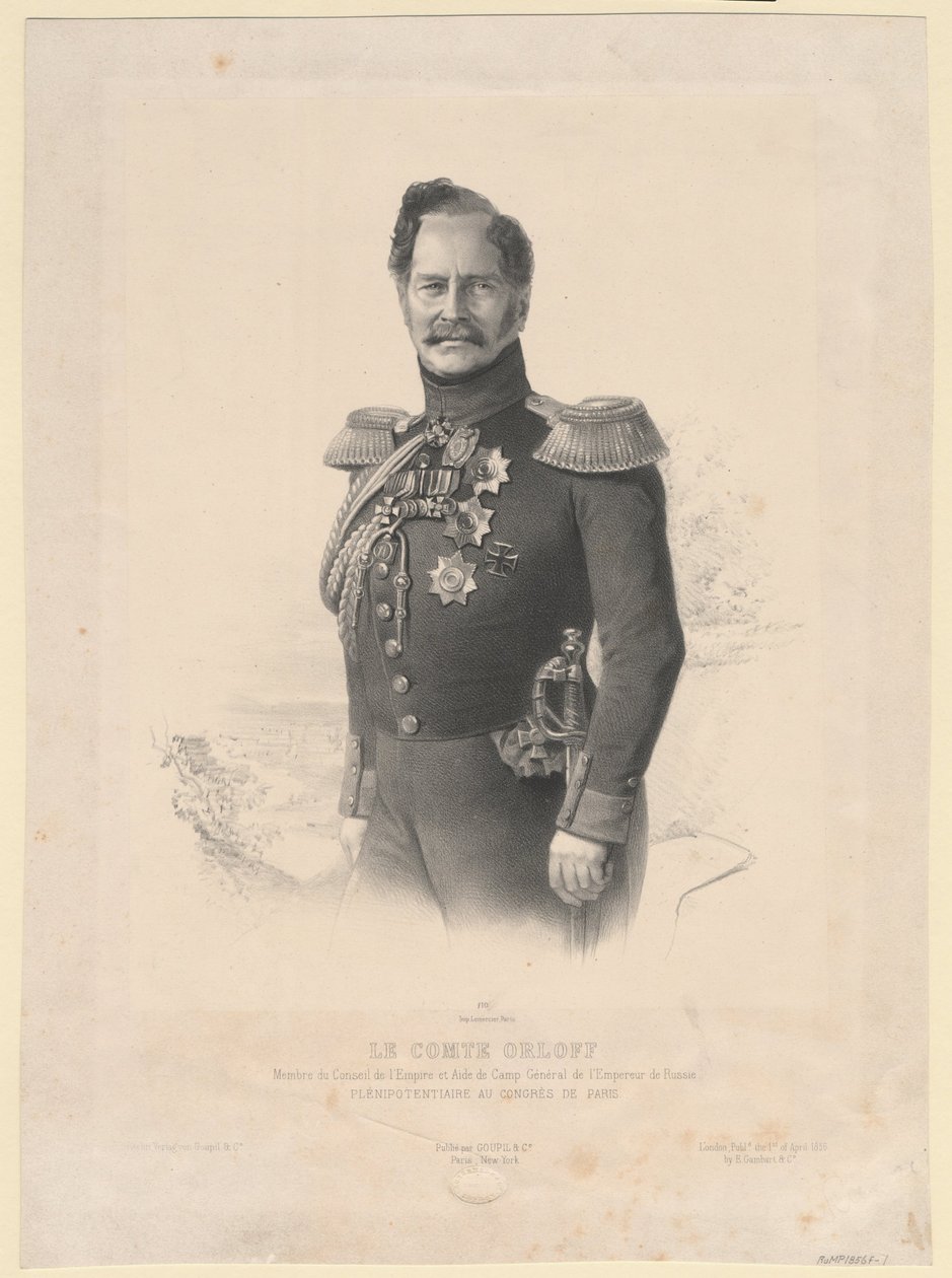 Portrét hraběte Alexeje Fjodoroviče Orlova 1787-1862 od Joseph Lemercier