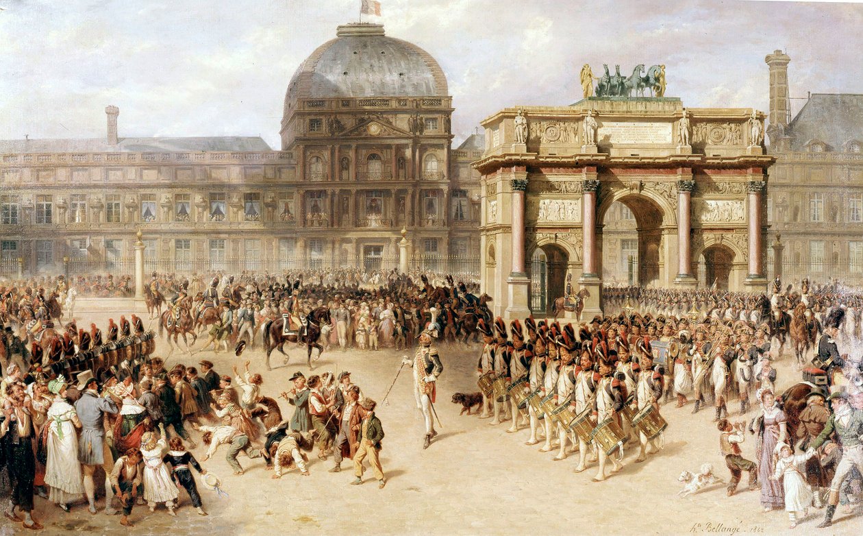 Den revize za Impéria (1810). 1862 (malba) od Joseph Louis Hippolyte Bellange