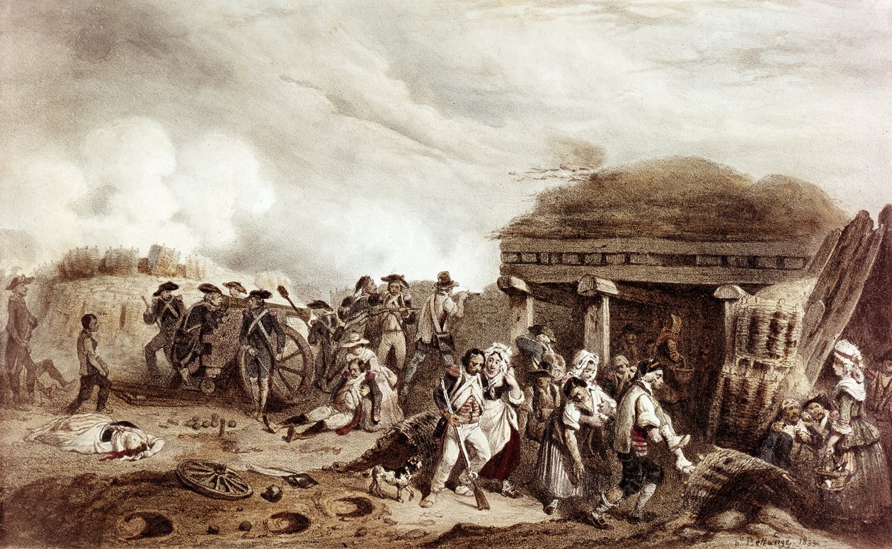 Bastanův boj se staví proti Francouzům pod velením generála Monceyho proti Španělům. Ke konfrontaci došlo v údolí Bastan 24. července od Joseph Louis Hippolyte Bellange