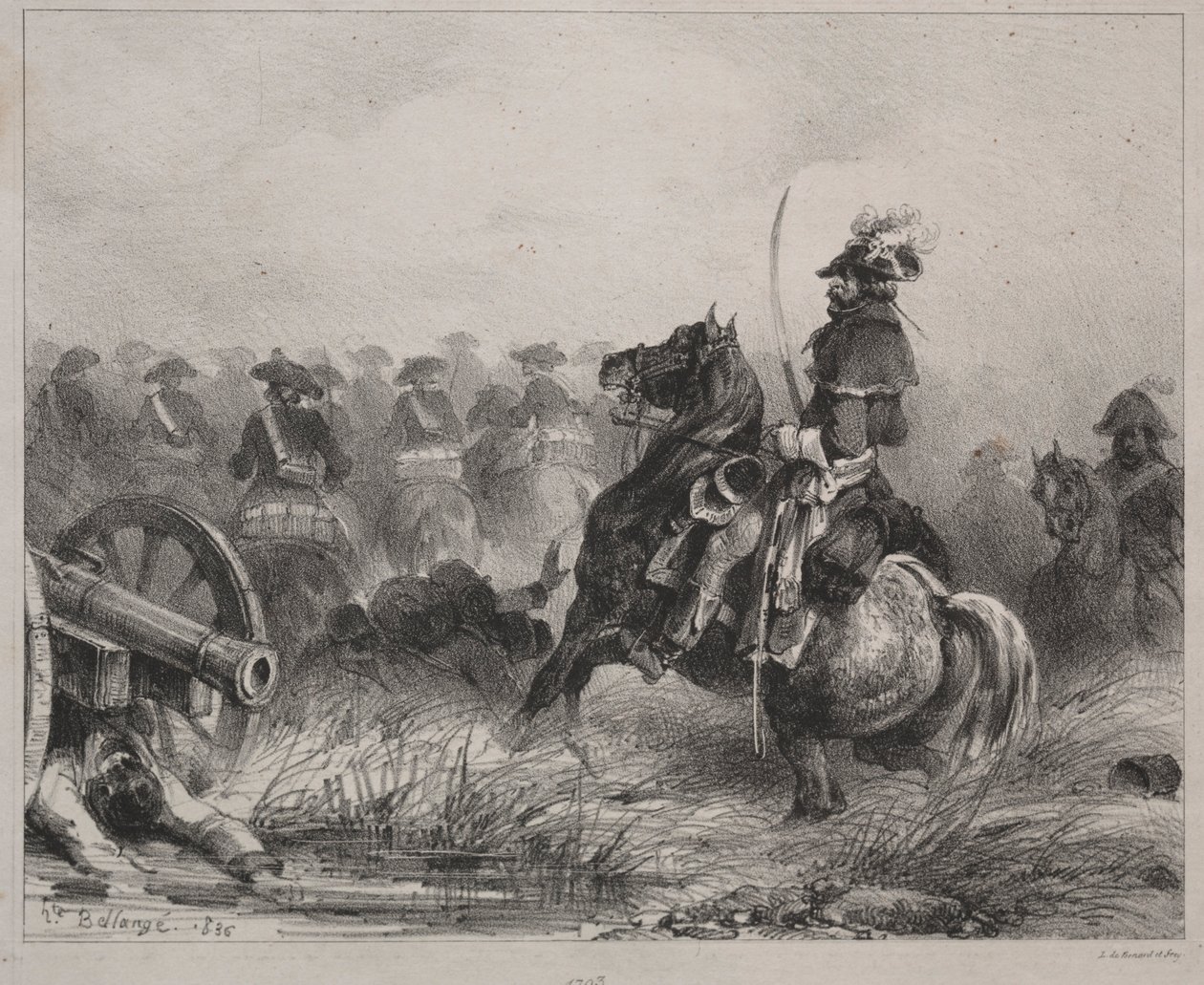 Jezdecká scéna, 1836. od Joseph Louis Hippolyte Bellange