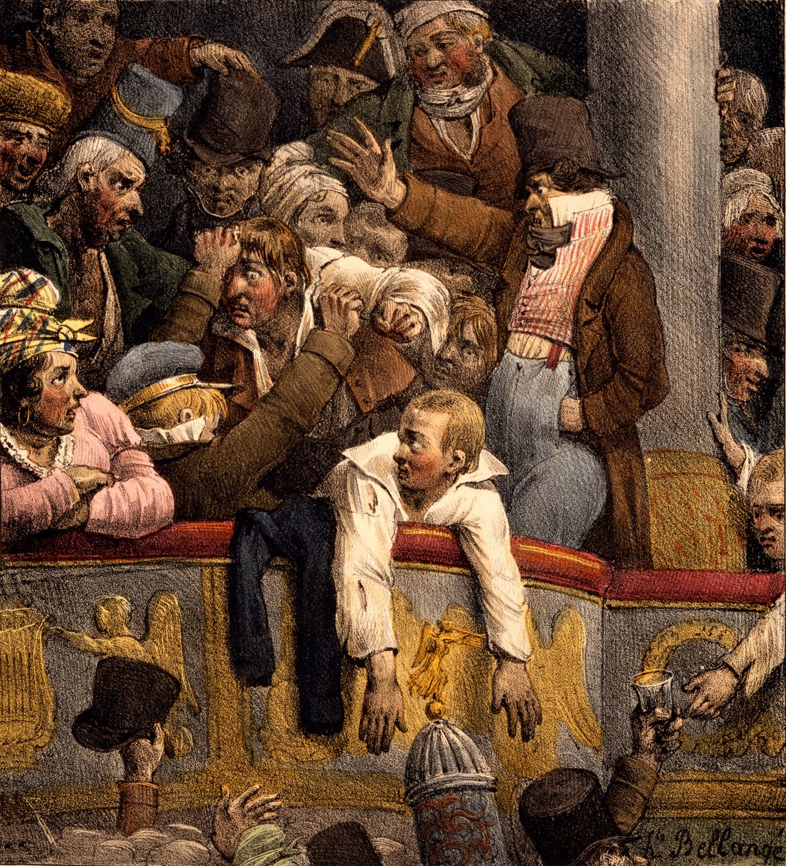 Free Show, Avant Scene od Joseph Louis Hippolyte Bellange