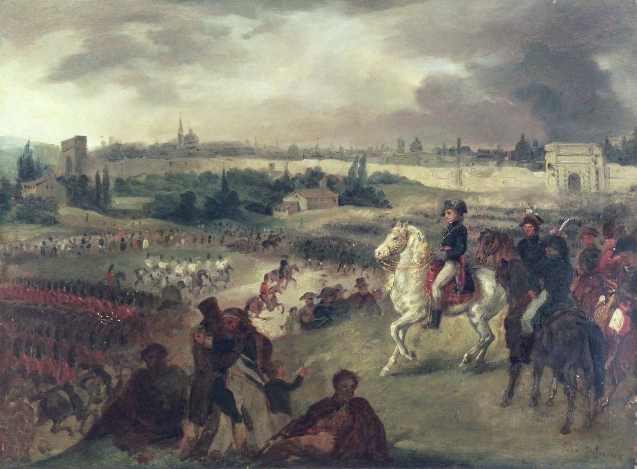 Vstup Napoleona Bonaparta (1769-1821) do Milána v roce 1796 od Joseph Louis Hippolyte Bellange