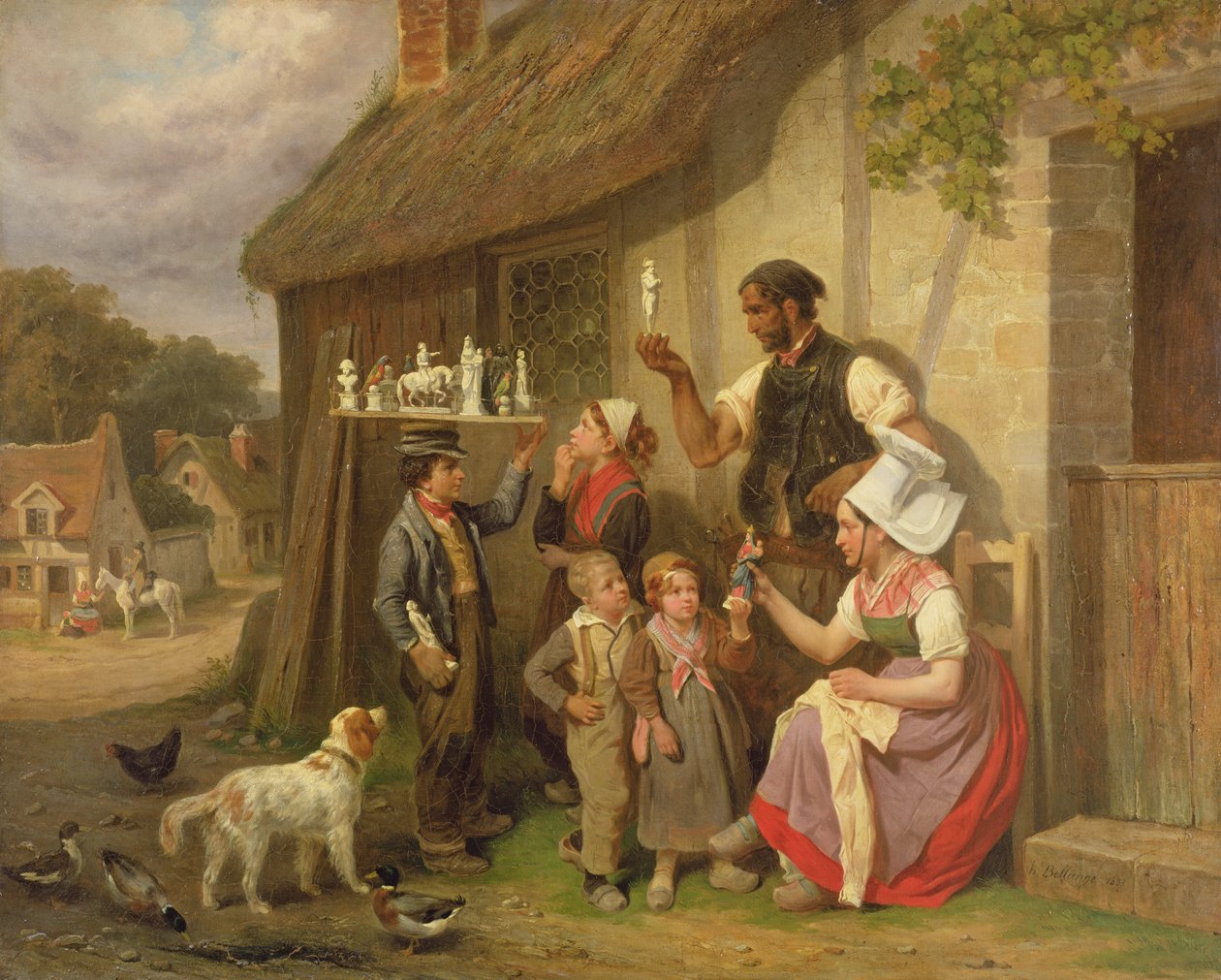 Cestující prodavač sádrových figurek, 1883 od Joseph Louis Hippolyte Bellange