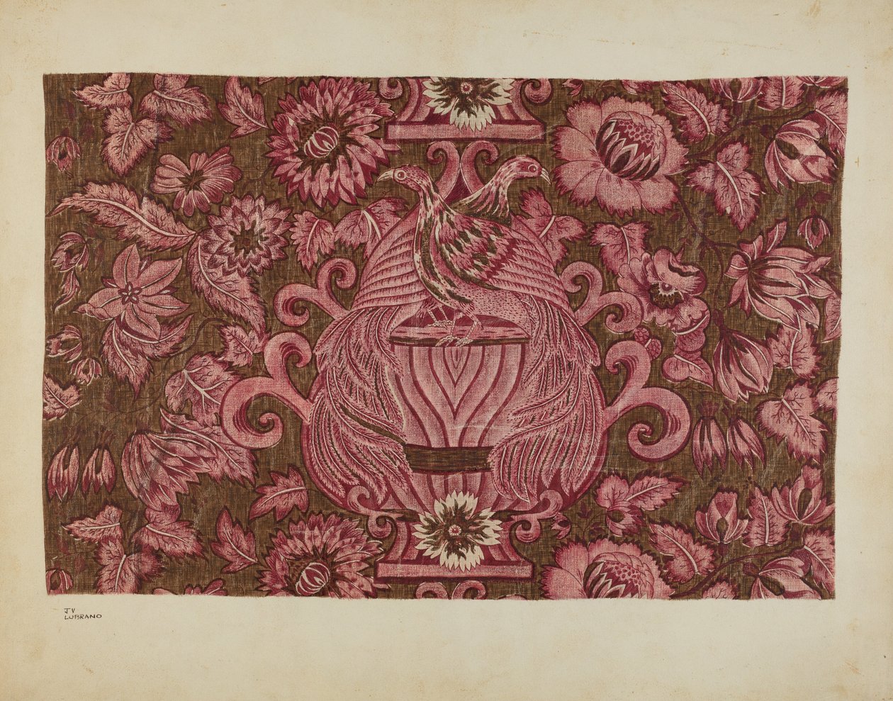Potištěná bavlna, c. 1940. od Joseph Lubrano