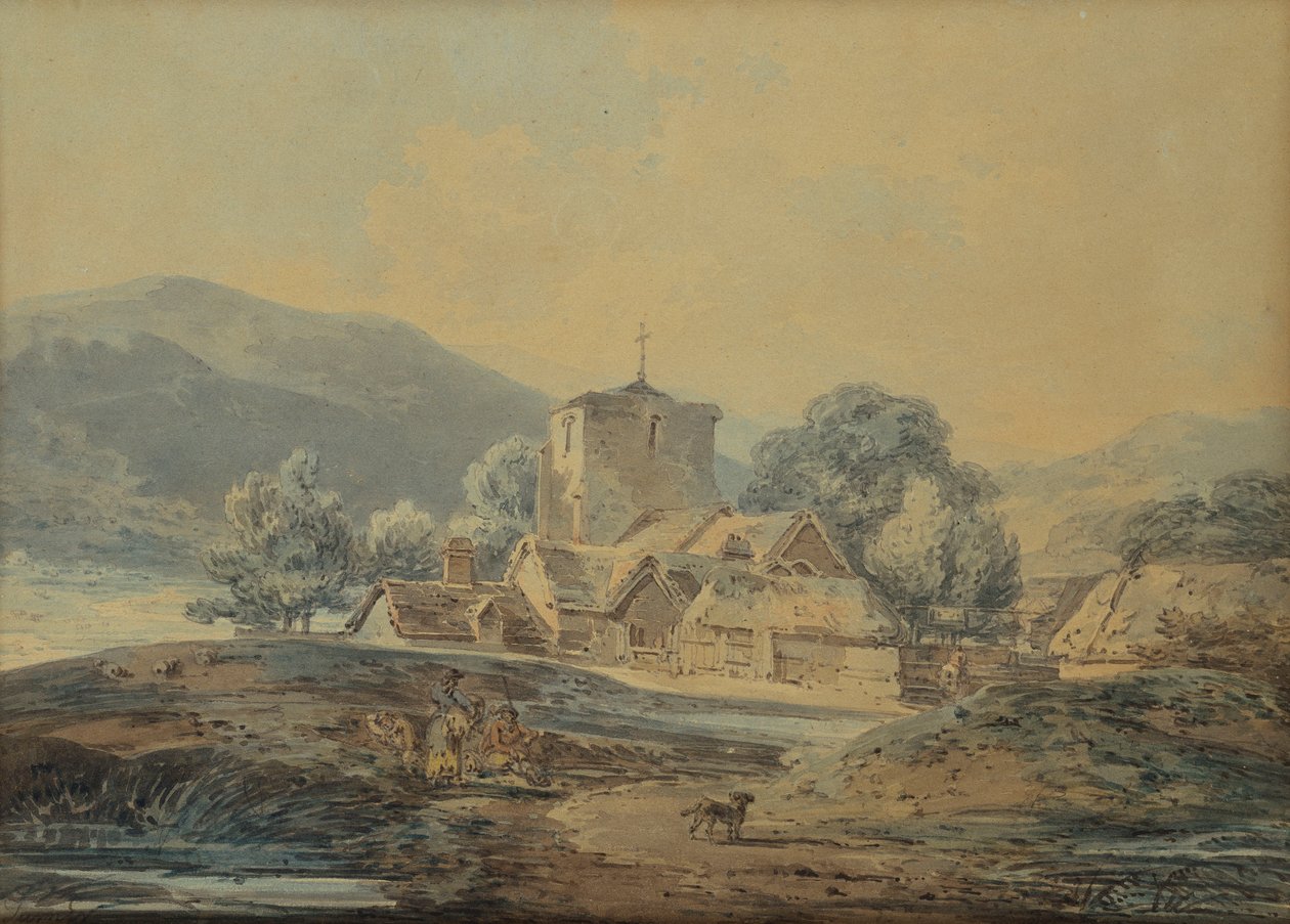 A Country Village Church, c.1794 od Joseph Mallord William Turner
