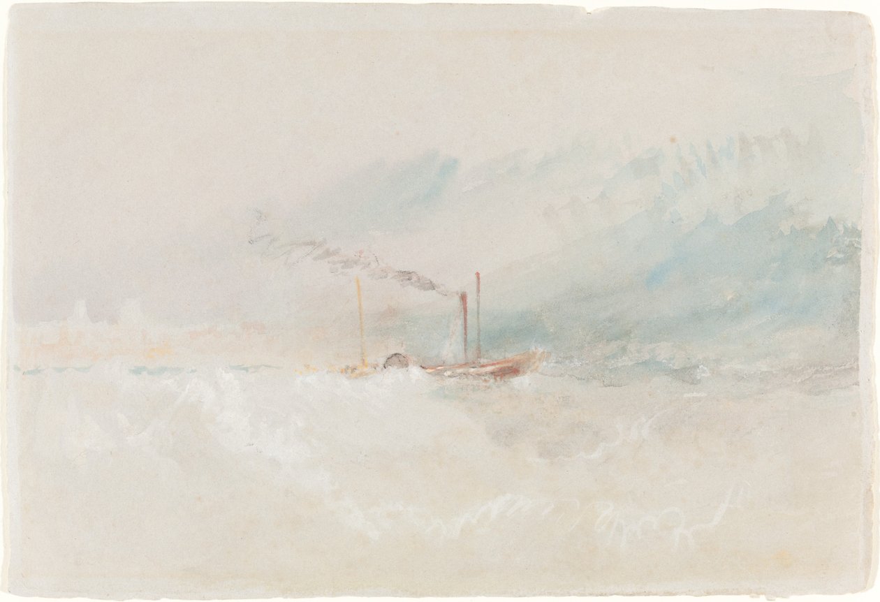 Paketová loď z Doveru od Joseph Mallord William Turner