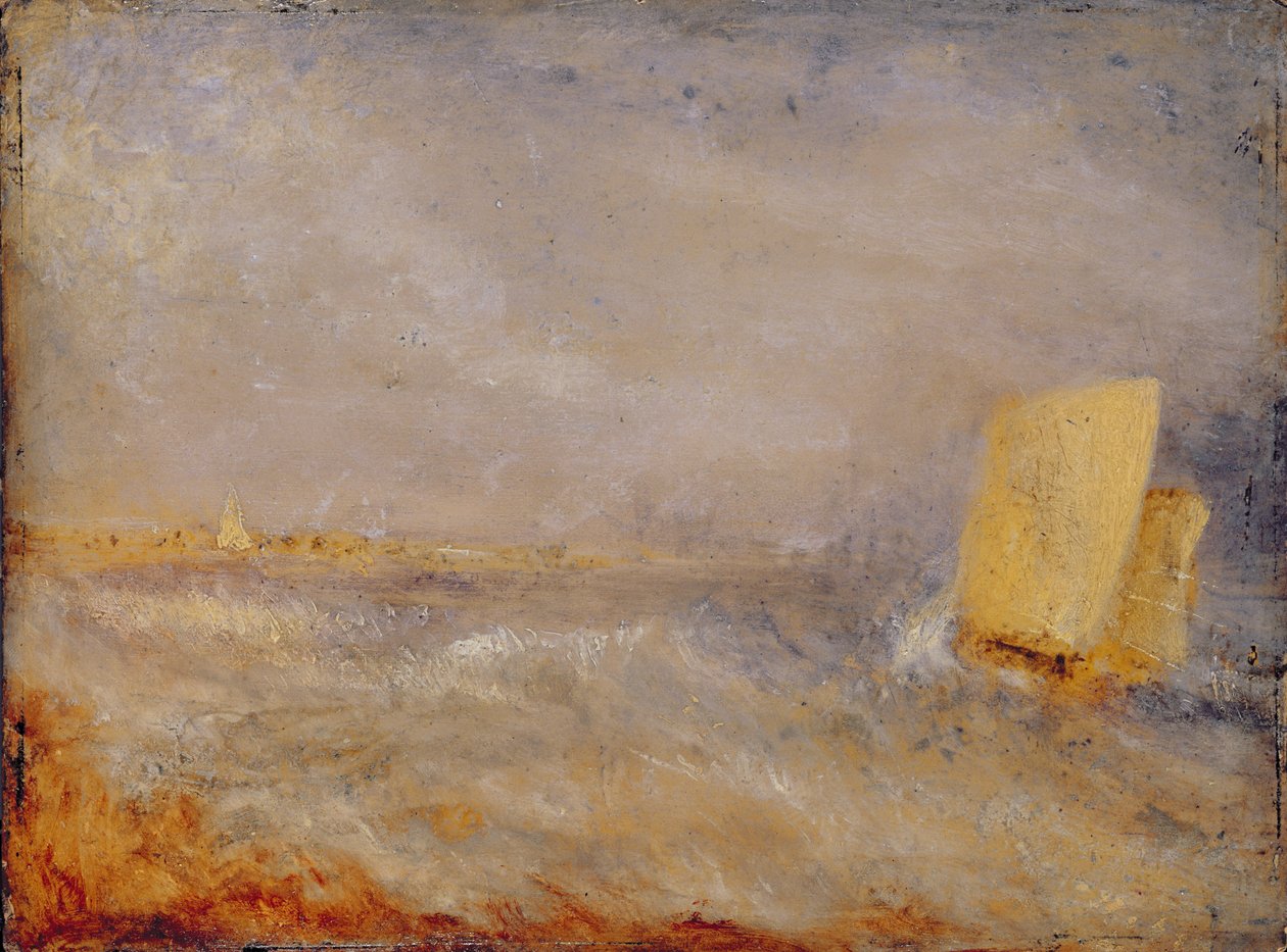 Plachetnice u Dealu, asi 1835 (olej na žíněné lepence) od Joseph Mallord William Turner