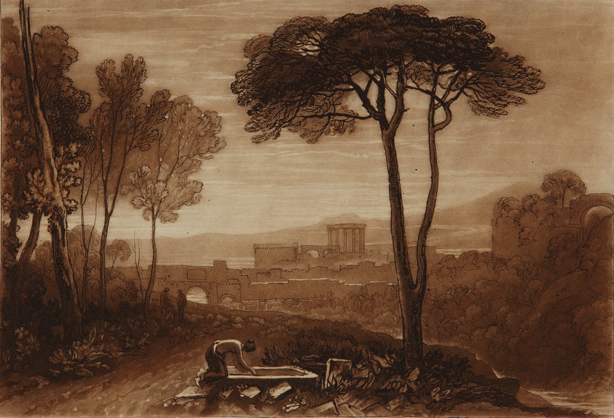 Scéna v Campagna od Joseph Mallord William Turner