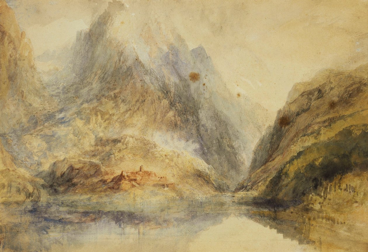 Švýcarská alpská krajina, c.1843 od Joseph Mallord William Turner