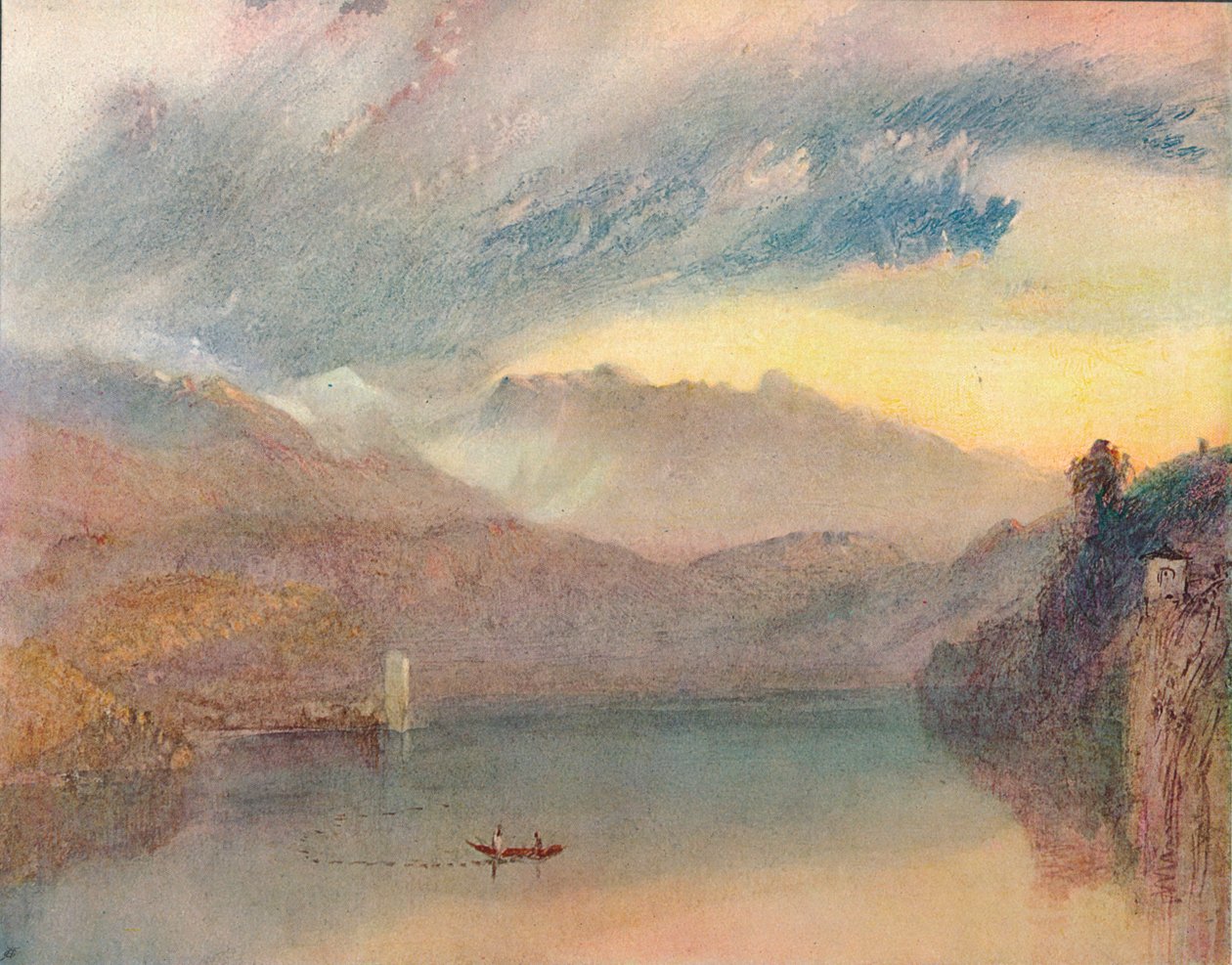 Švýcarské jezero, 1909 od Joseph Mallord William Turner