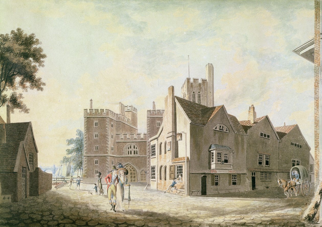 Pohled na Arcibiskupský palác, Lambeth od Joseph Mallord William Turner